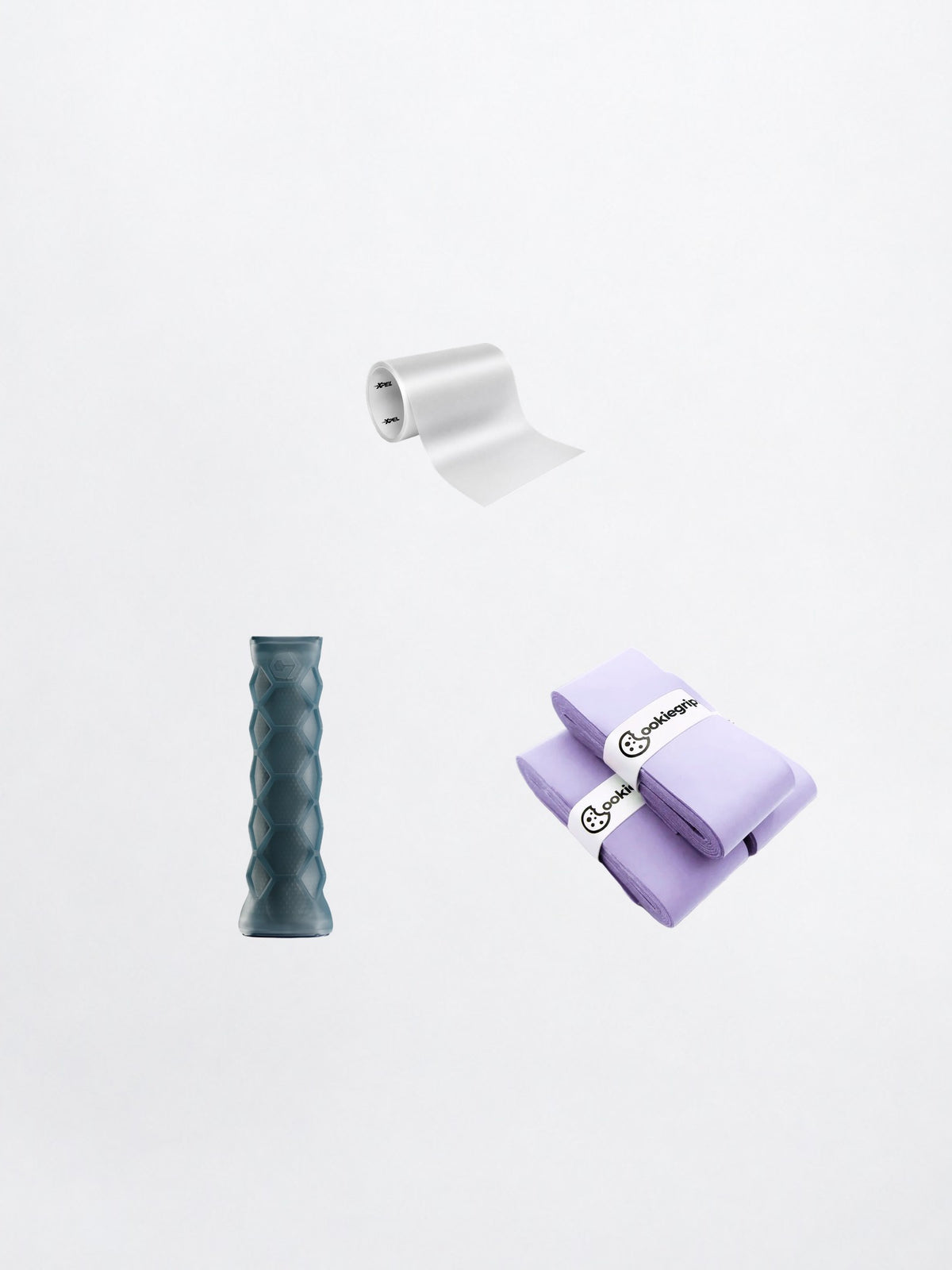 TPSN Essentials kit: Hesacore undergrip, Cookie Grips overgrip and XPEL edge guard film