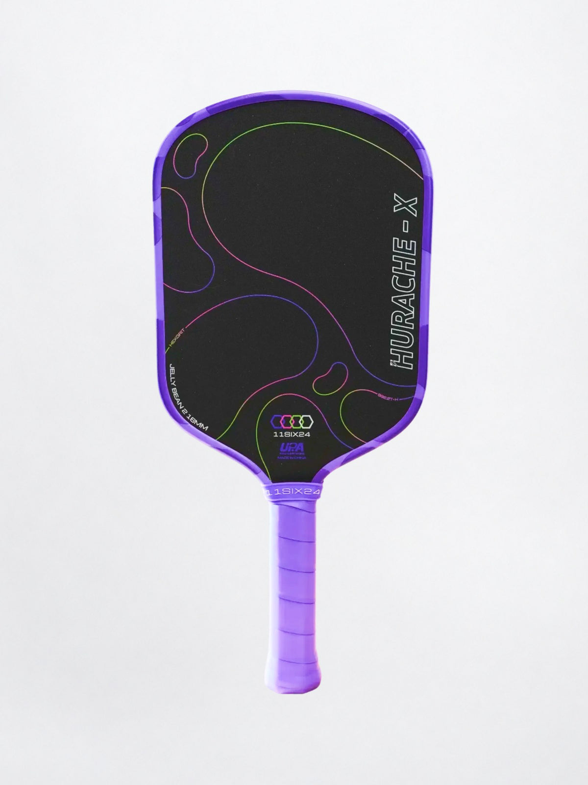 11Six24 Hurache-X Jelly Bean 2 pickleball paddle in Cosmic Grape, front face