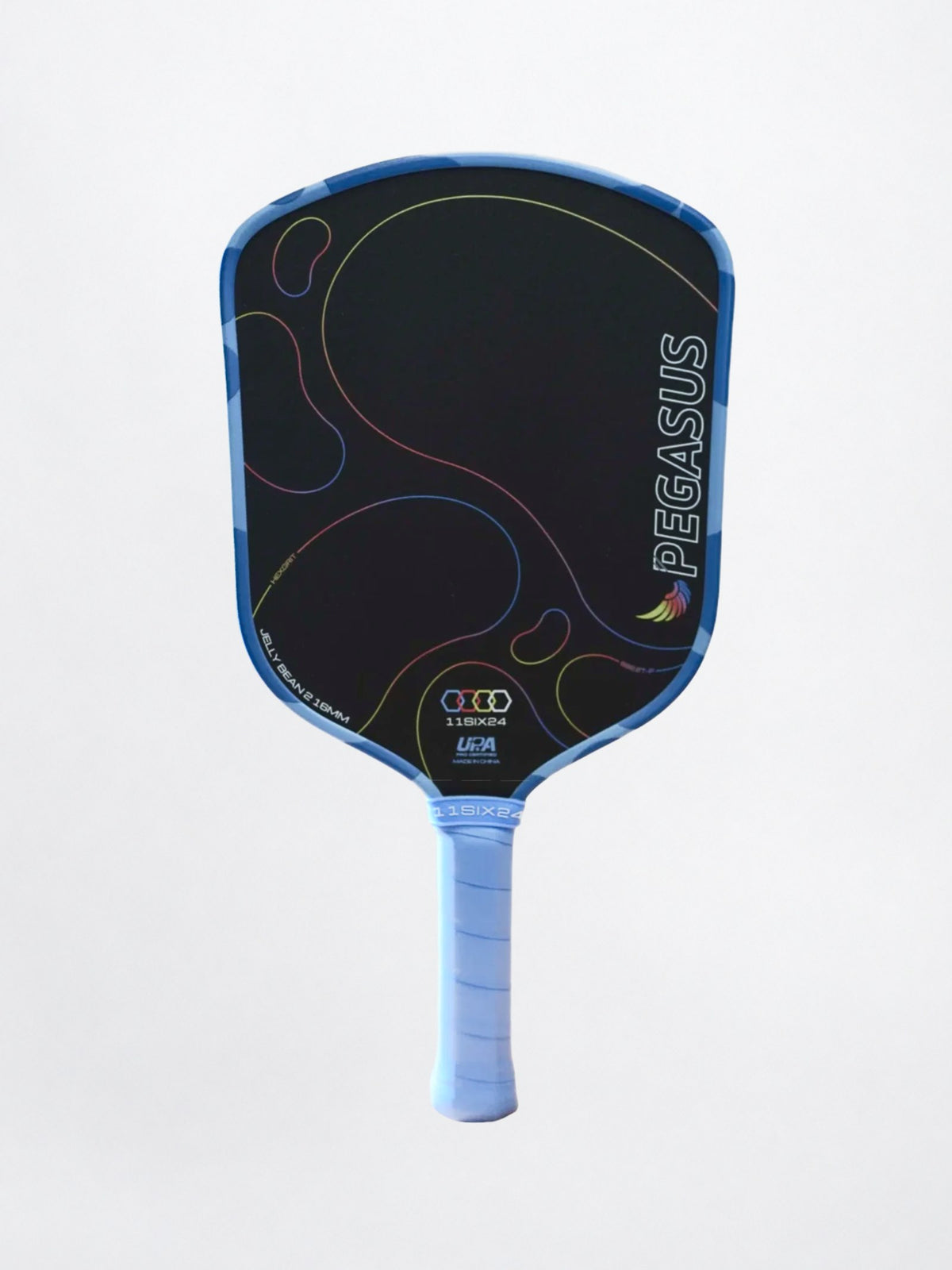 11Six24 Pegasus Jelly Bean 2 pickleball paddle in Cornflower Blue, front face