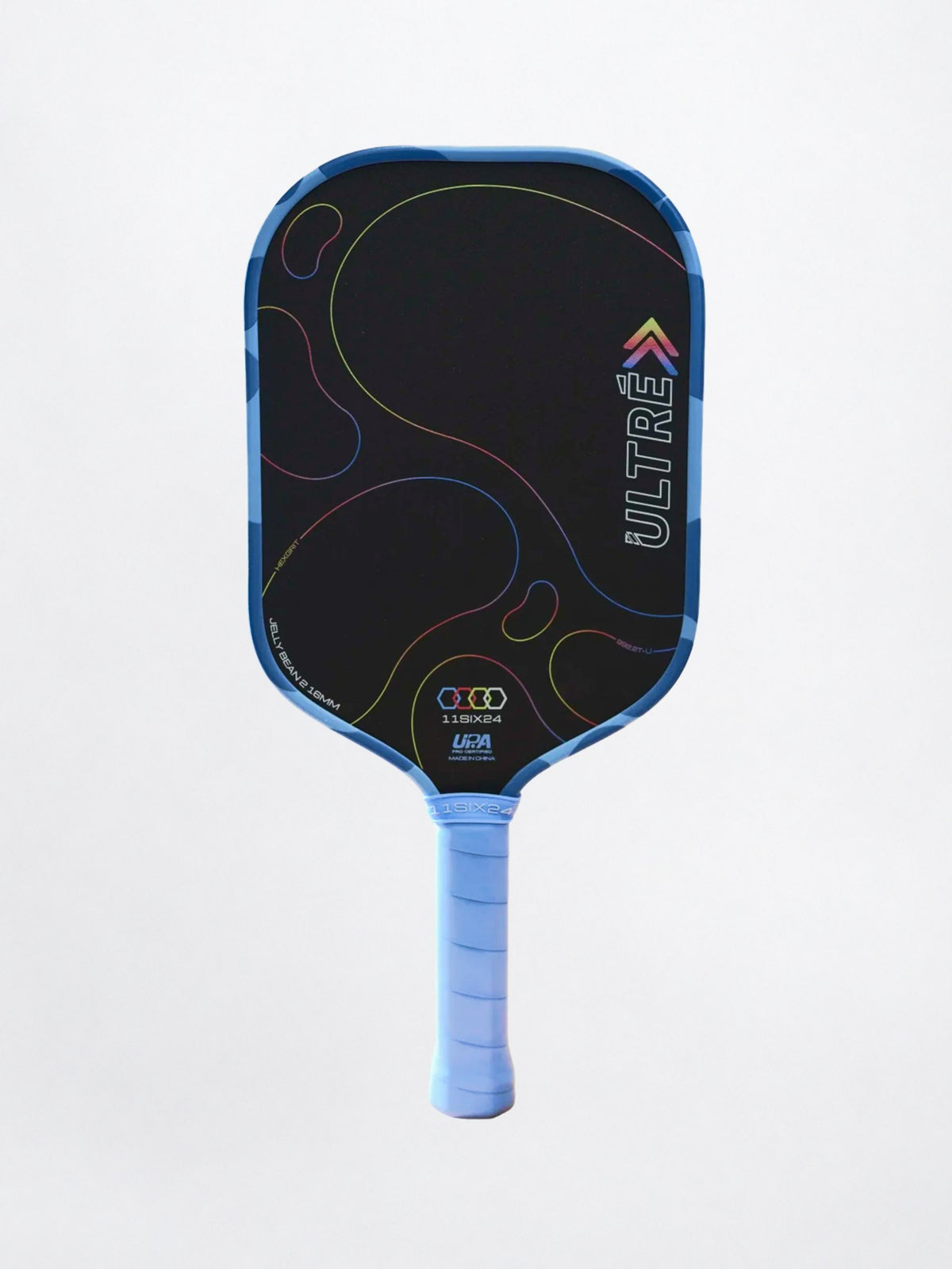 11Six24 Ultré Jelly Bean 2 pickleball paddle in Cornflower Blue, front face