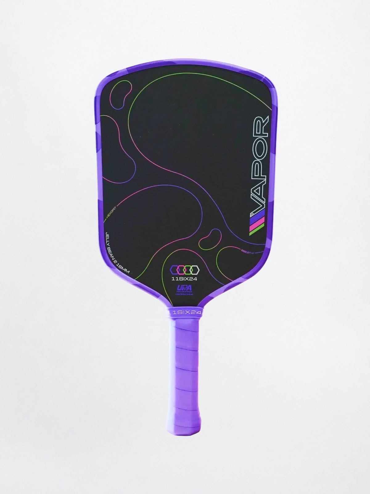 11Six24 Vapor Jelly Bean 2 pickleball paddle in Cosmic Grape, front face