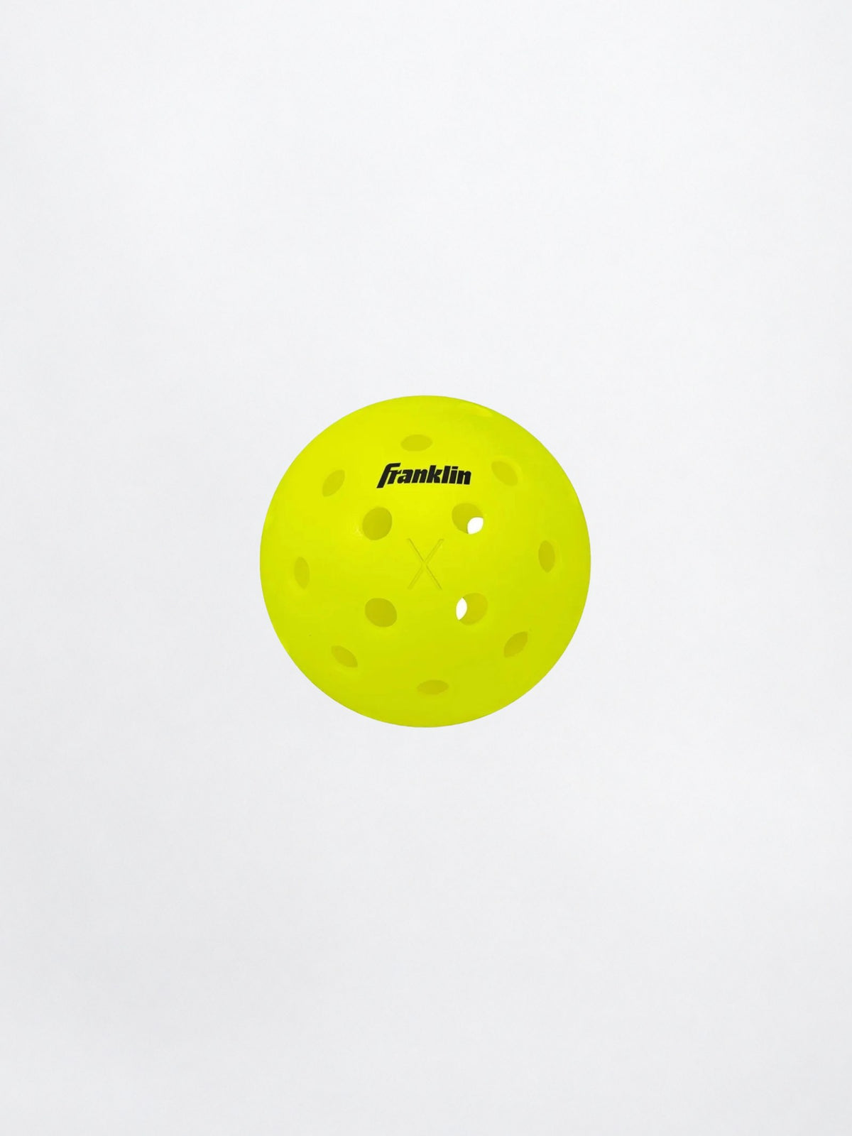 Franklin X-40 outdoor pickleball in optic yellow