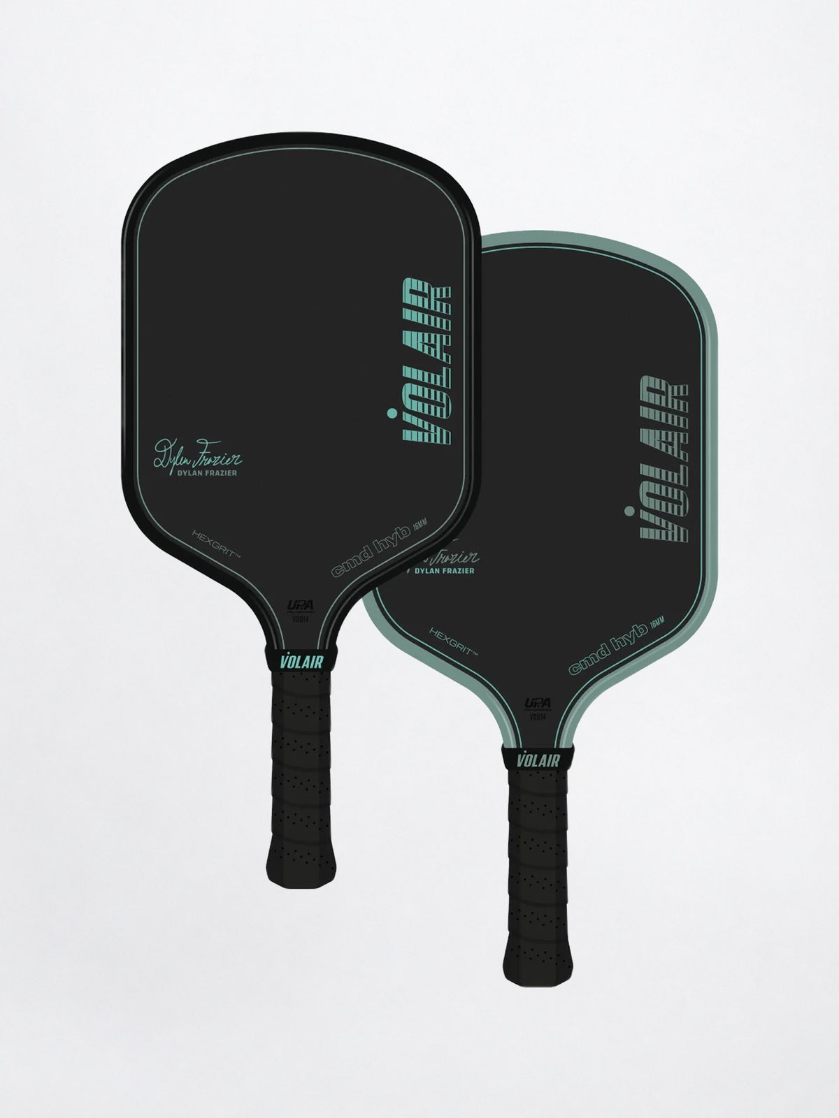 Volair CMD pickleball paddle in Mint, both faces